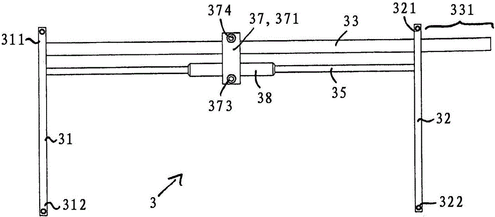 Web guiding device and device for processing a web of material