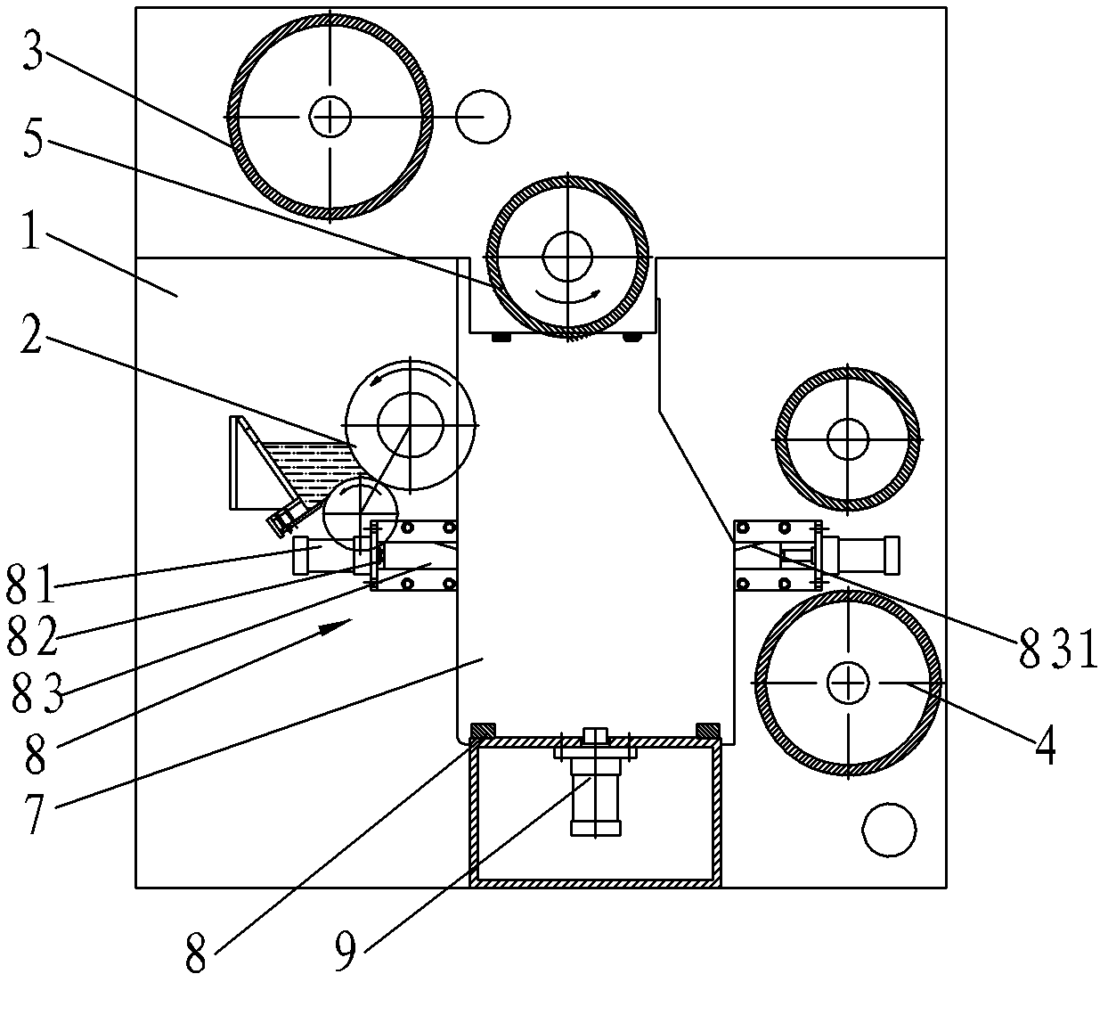 Corrugated machine provided with fast fixing device of corrugated wheel set