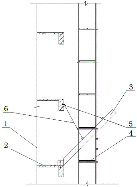 A construction method for unloading U-shaped trough of high-rise buildings