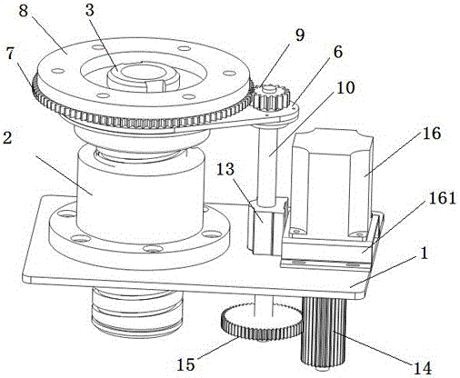 A rotary jacking mechanism and an agv trolley including the rotary jacking mechanism