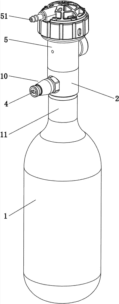 Oxygen supply apparatus with pressure relief function