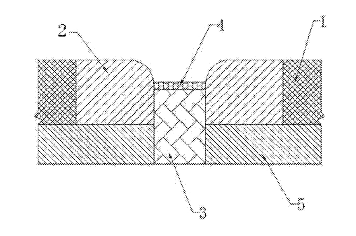 Epoxy mortar adapted in bridge expansion joint and construction method thereof