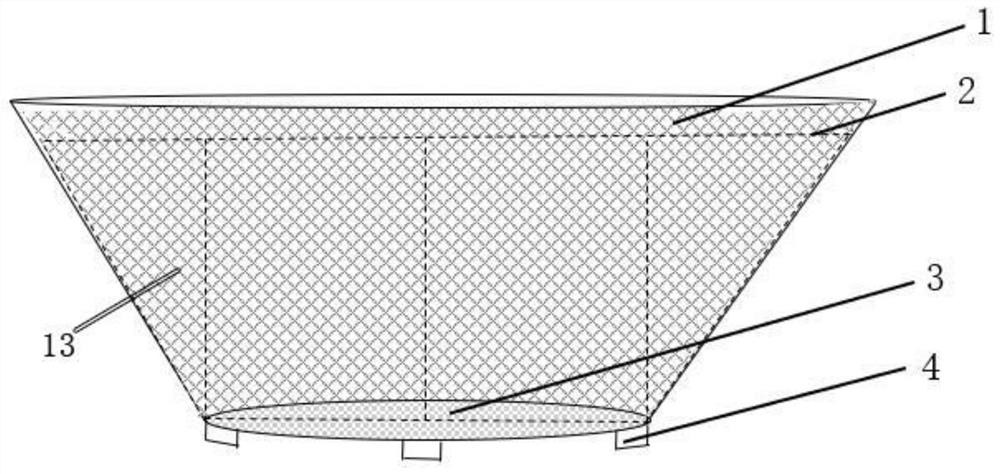 Device for collecting young field snails in rice field and using method of device