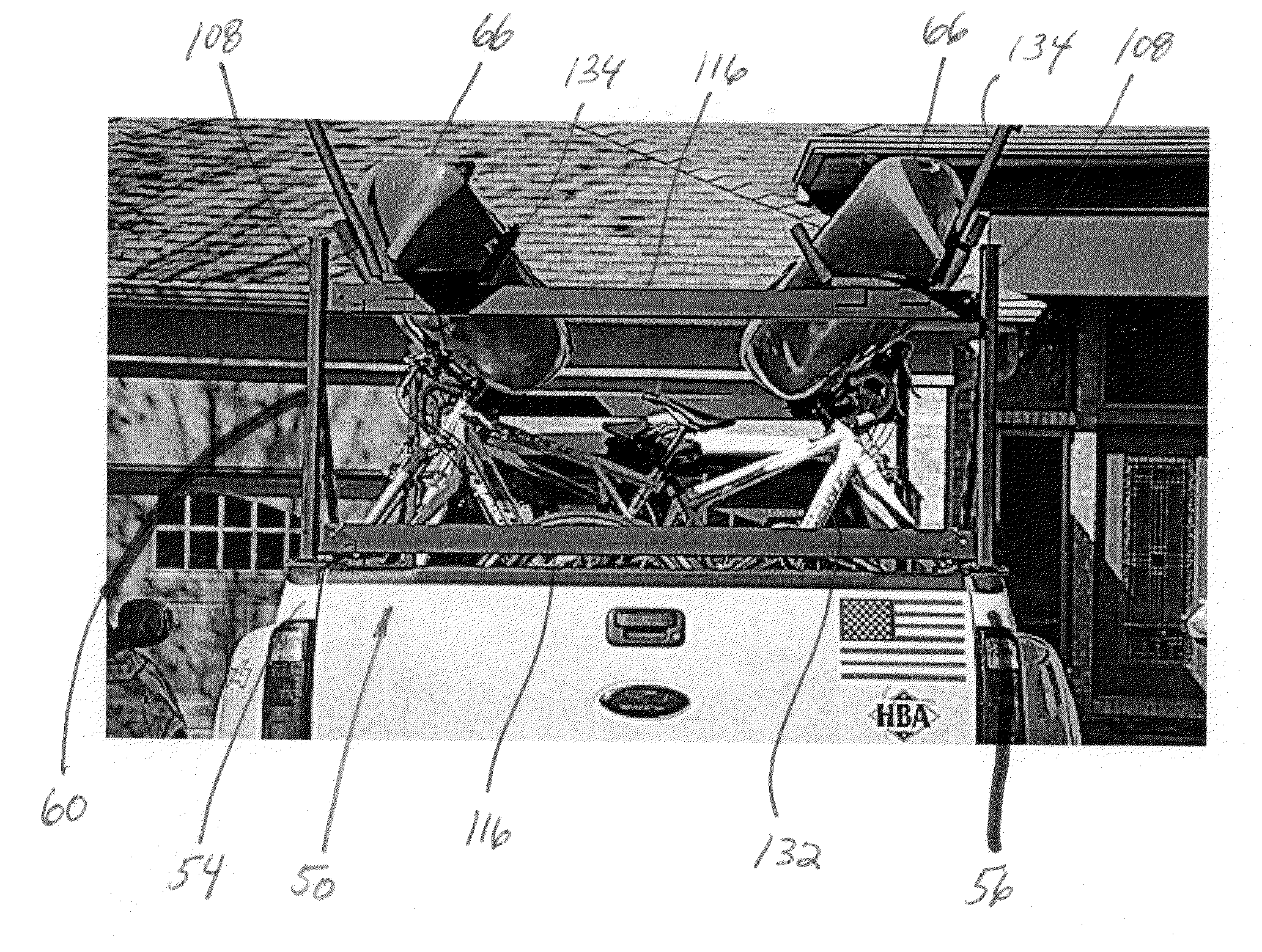 Modular load support and attachment apparatus and system for a vehicle