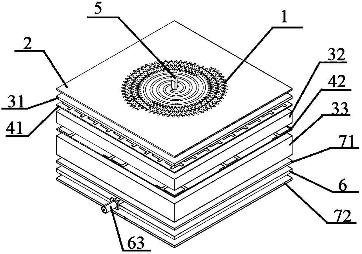 Miniaturized ceramic-based wideband planar spiral antenna