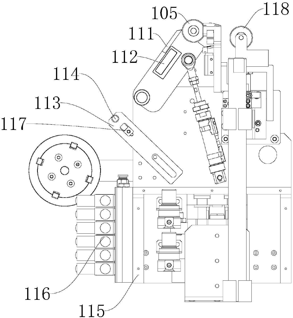 Inclined gummed paper pasting device and gummed paper pasting system