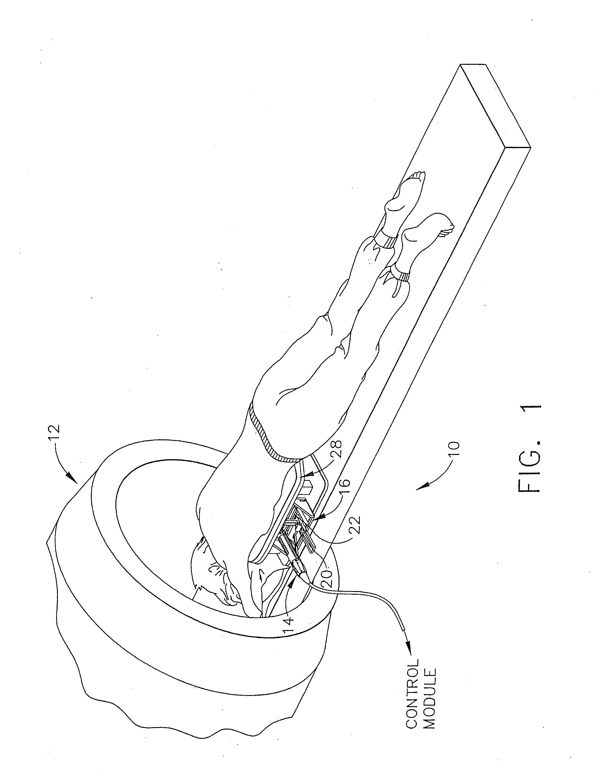 Breast compression assembly for use in MRI biopsy procedure