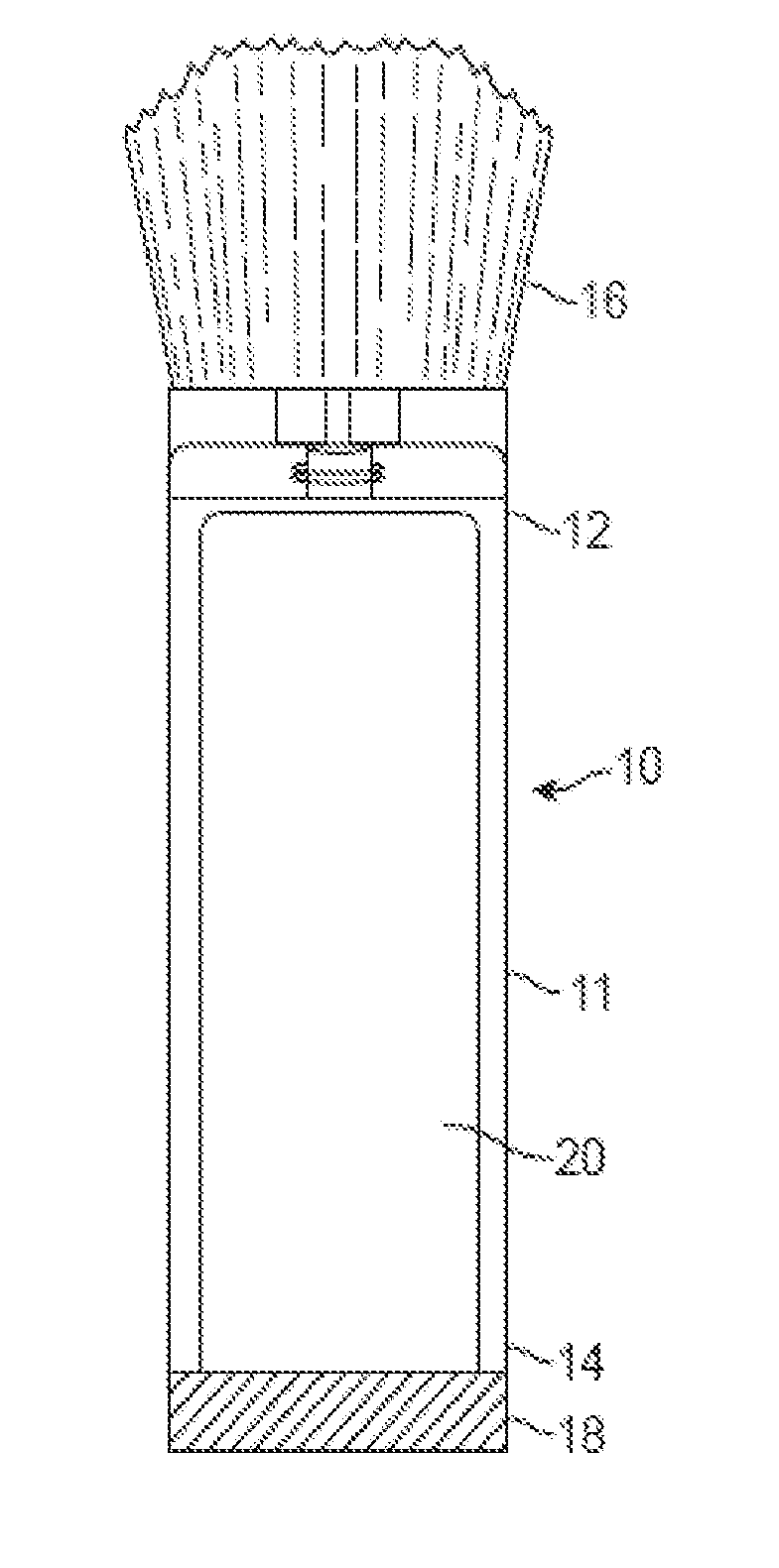 Cartridge type shaving brush