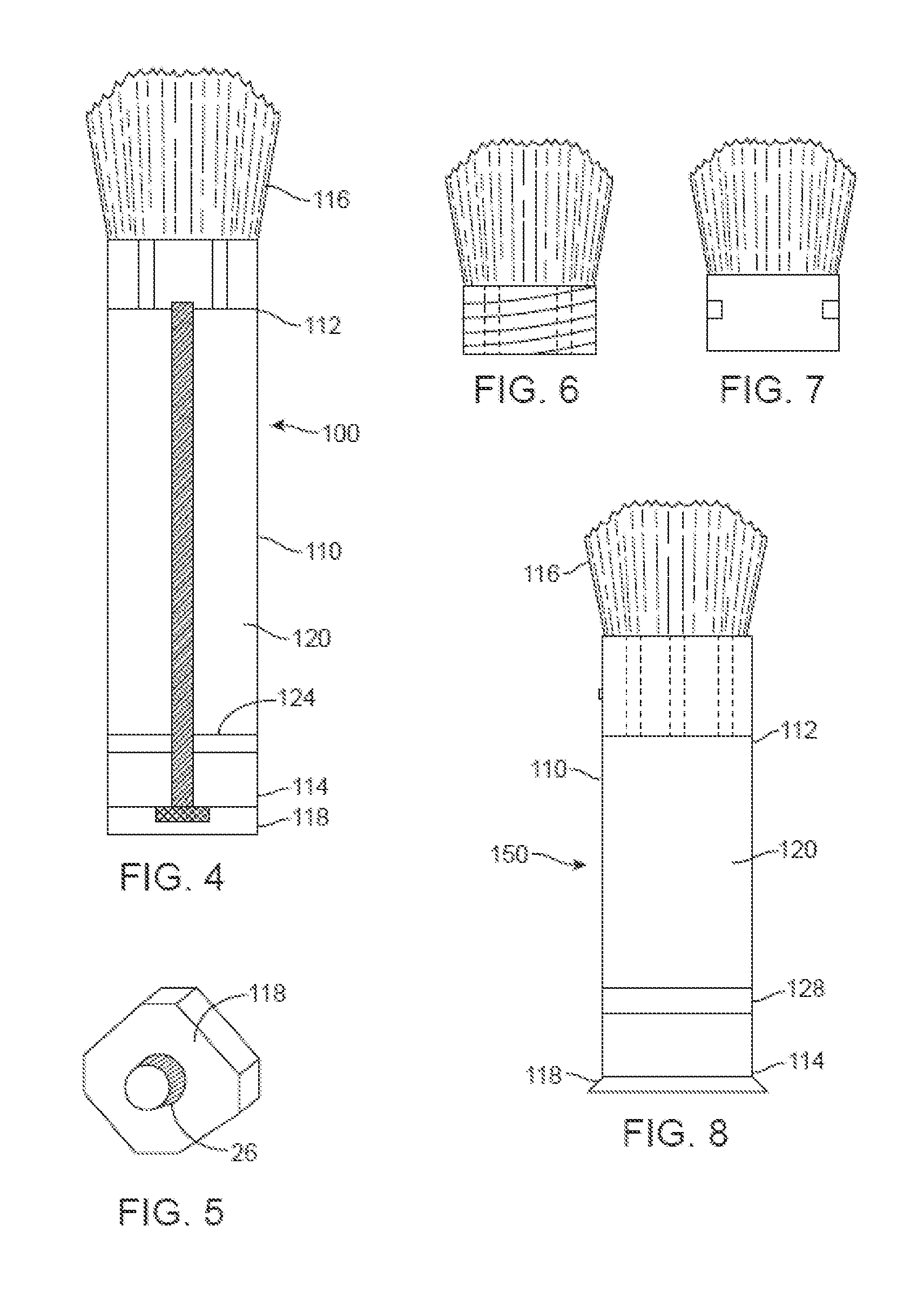 Cartridge type shaving brush