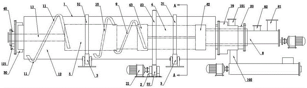 All-closed integrated continuous refining device