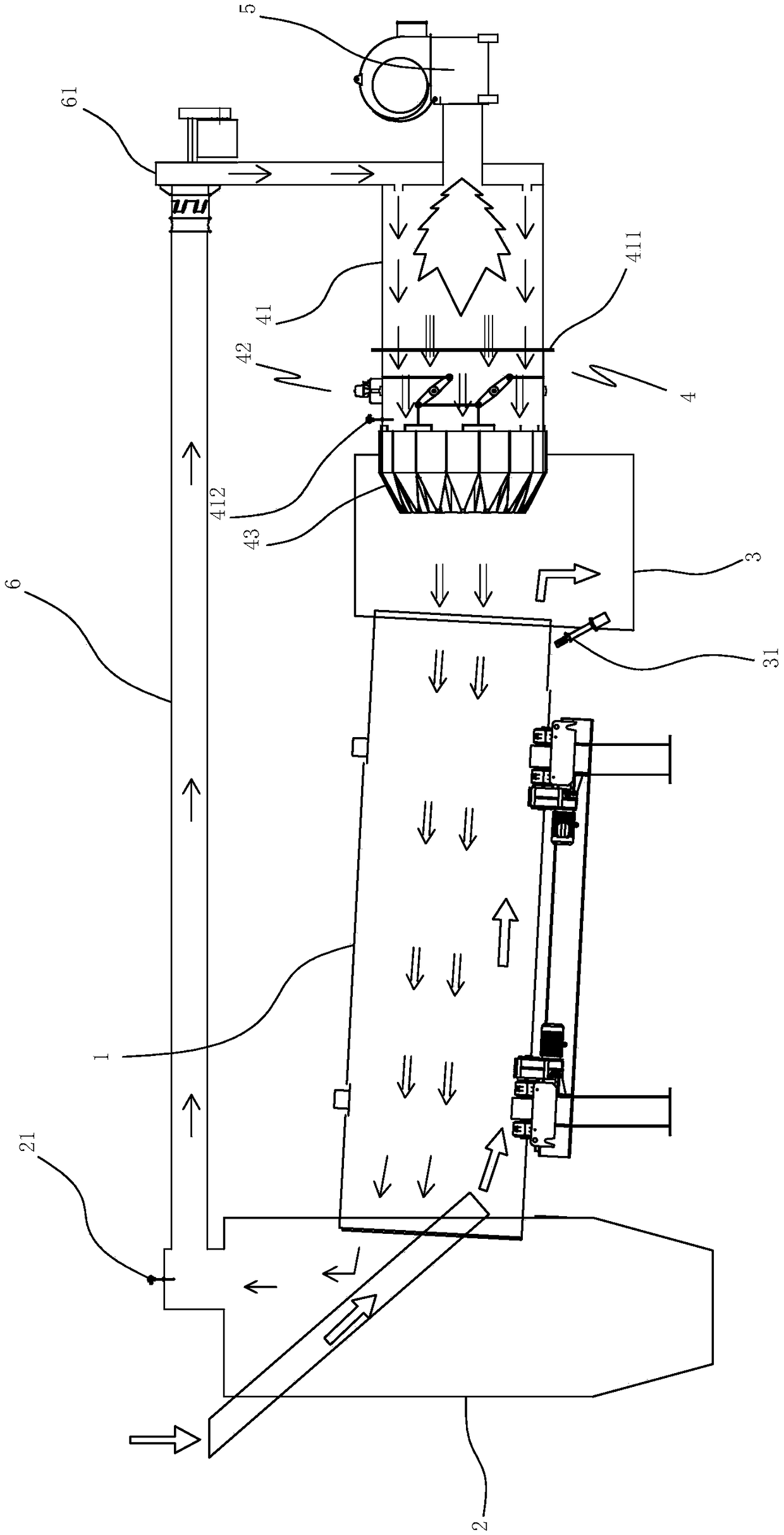 Hot-blast stove chamber, drying system and drying method