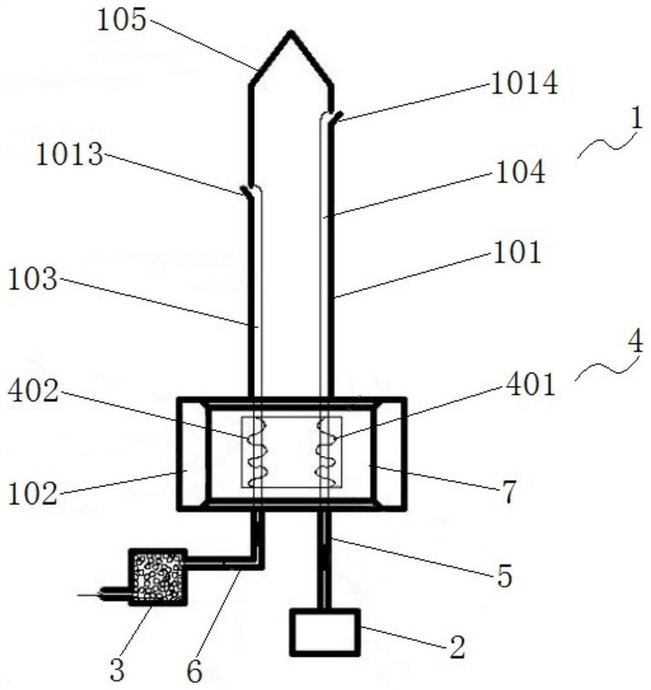 Micro-damage type pomelo fruit internal quality characteristic detection sampling device and detection method