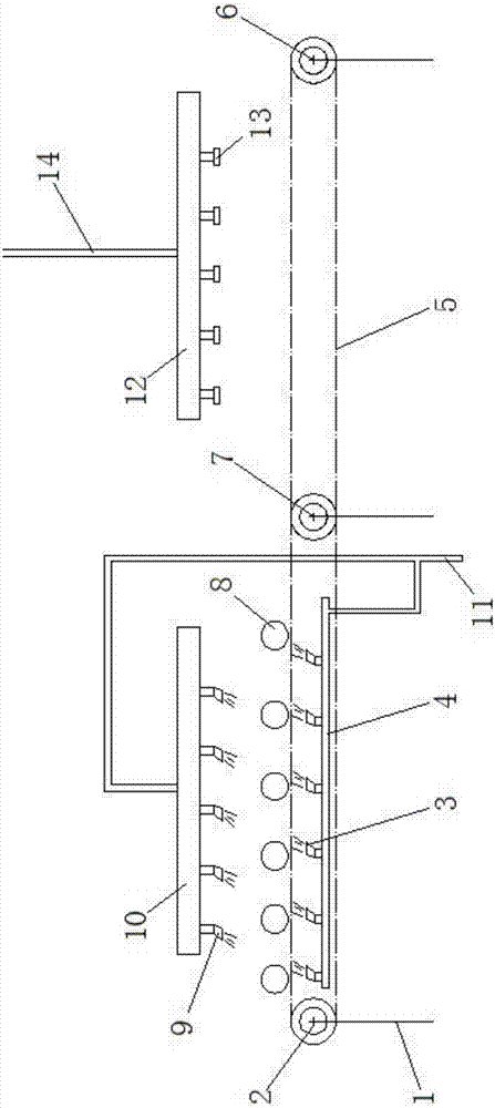 Spray-washing apparatus with ultraviolet disinfection function for fruits and vegetables