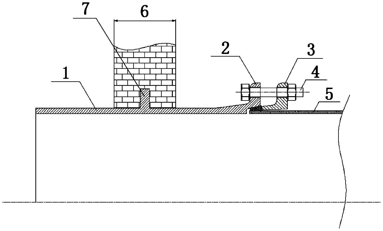 Special ductile cast iron wall penetrating pipe