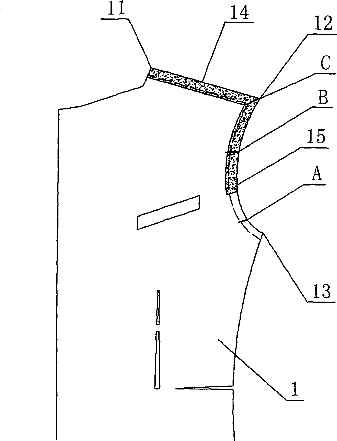 Method for processing uniforms without shoulder pad
