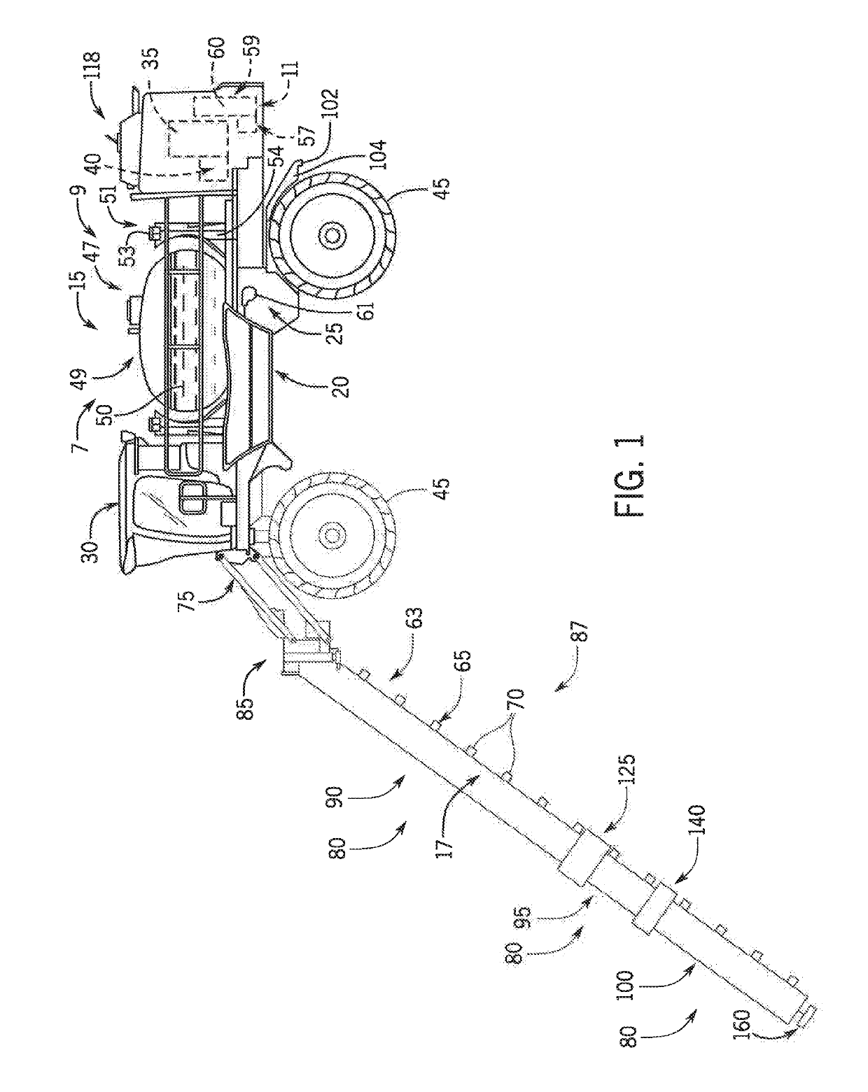 Armrest Control Center With Spray Boom Control