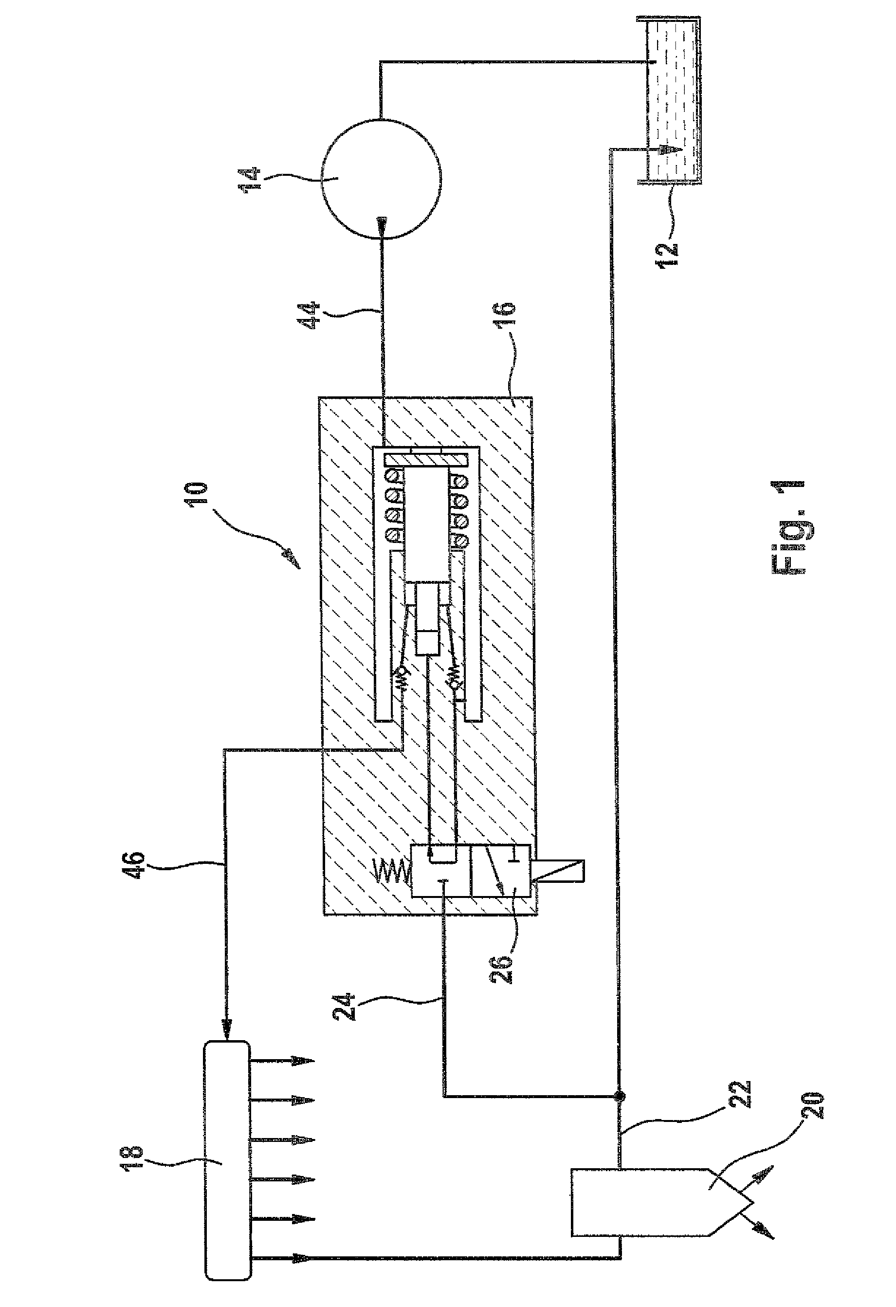 Pressure boosting system for at least one fuel injector