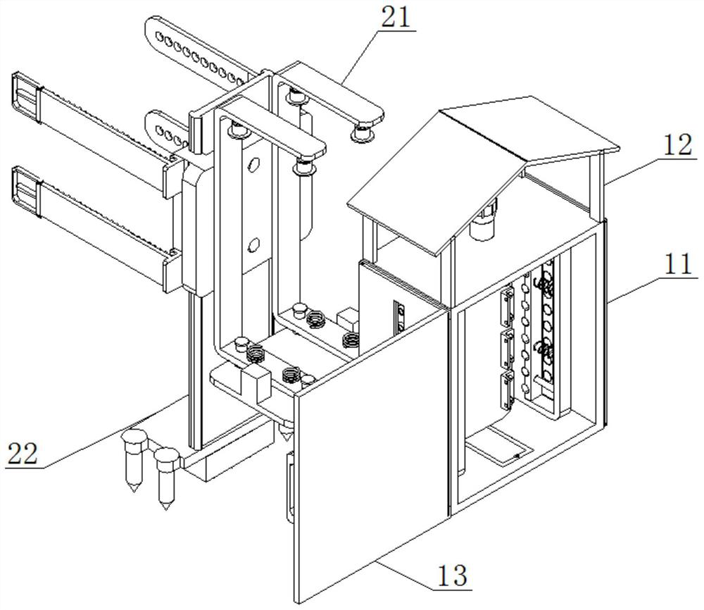 Electrical cabinet capable of being installed at multiple angles and having ventilation and fire prevention functions