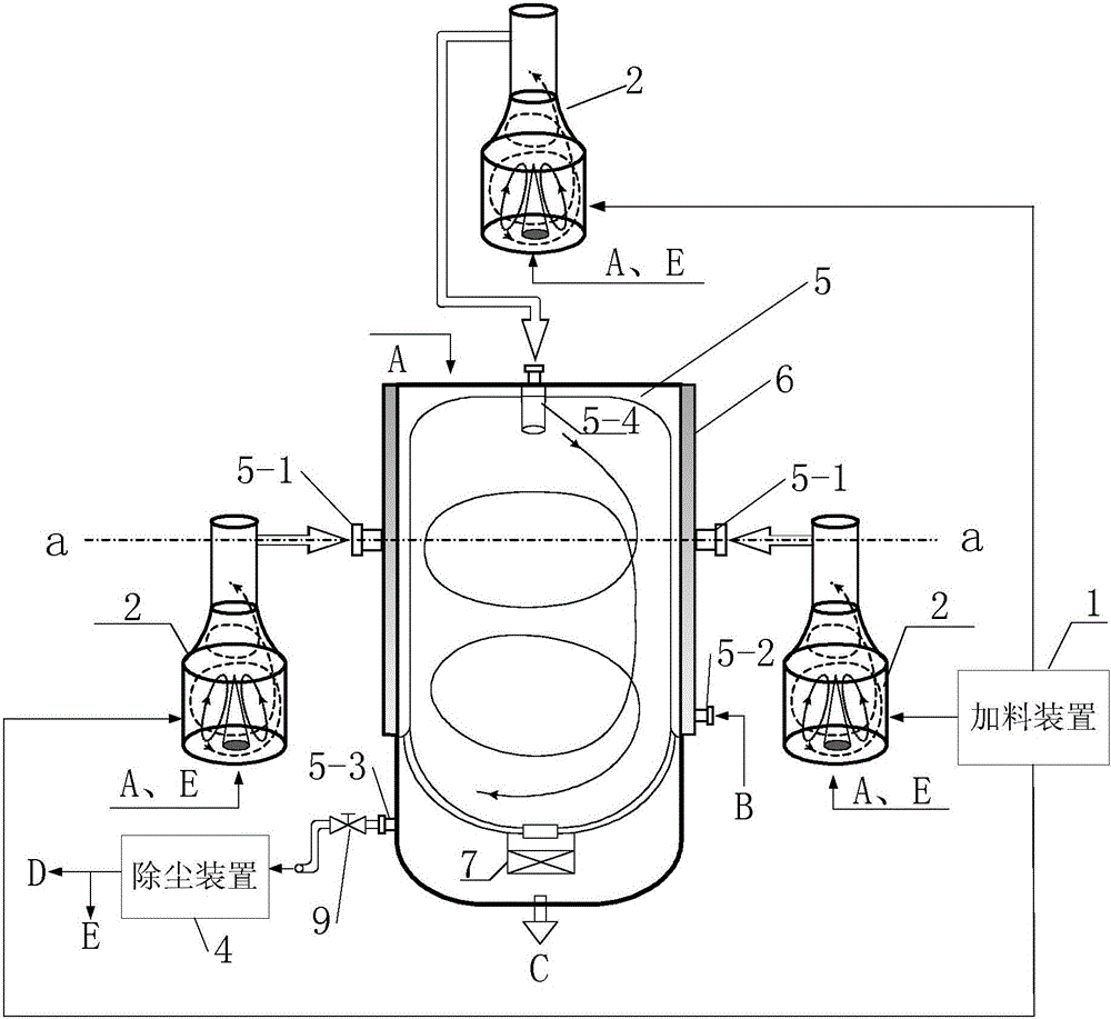 Inferior coal segmented-coupling gasifying device and gasifying method
