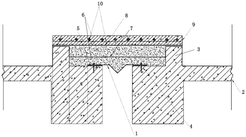 Anti-leakage construction method suitable for horizontal expansion joint