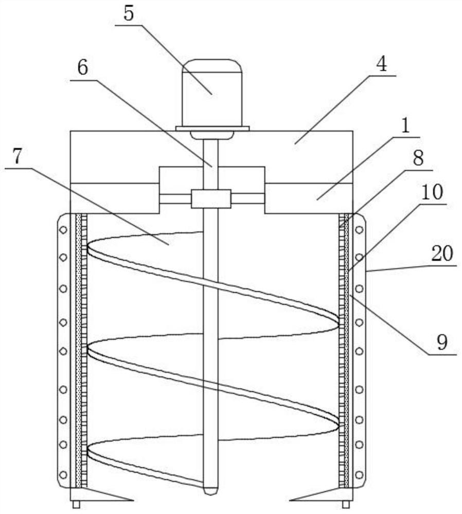 Drying device with heating pretreatment function for white carbon black processing