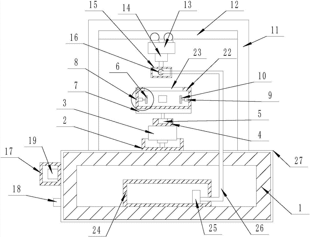 Intelligent paint spraying device for security doors