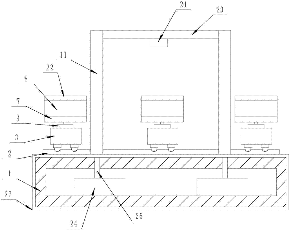 Intelligent paint spraying device for security doors