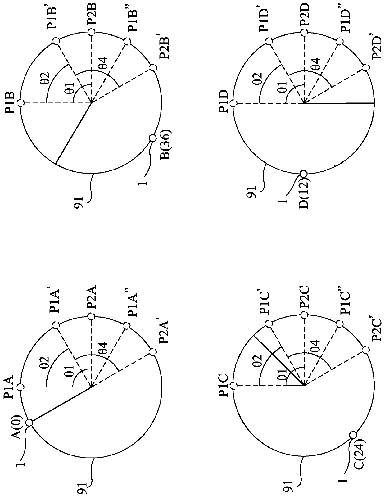 Wheel position judgment system and wheel position judgment method