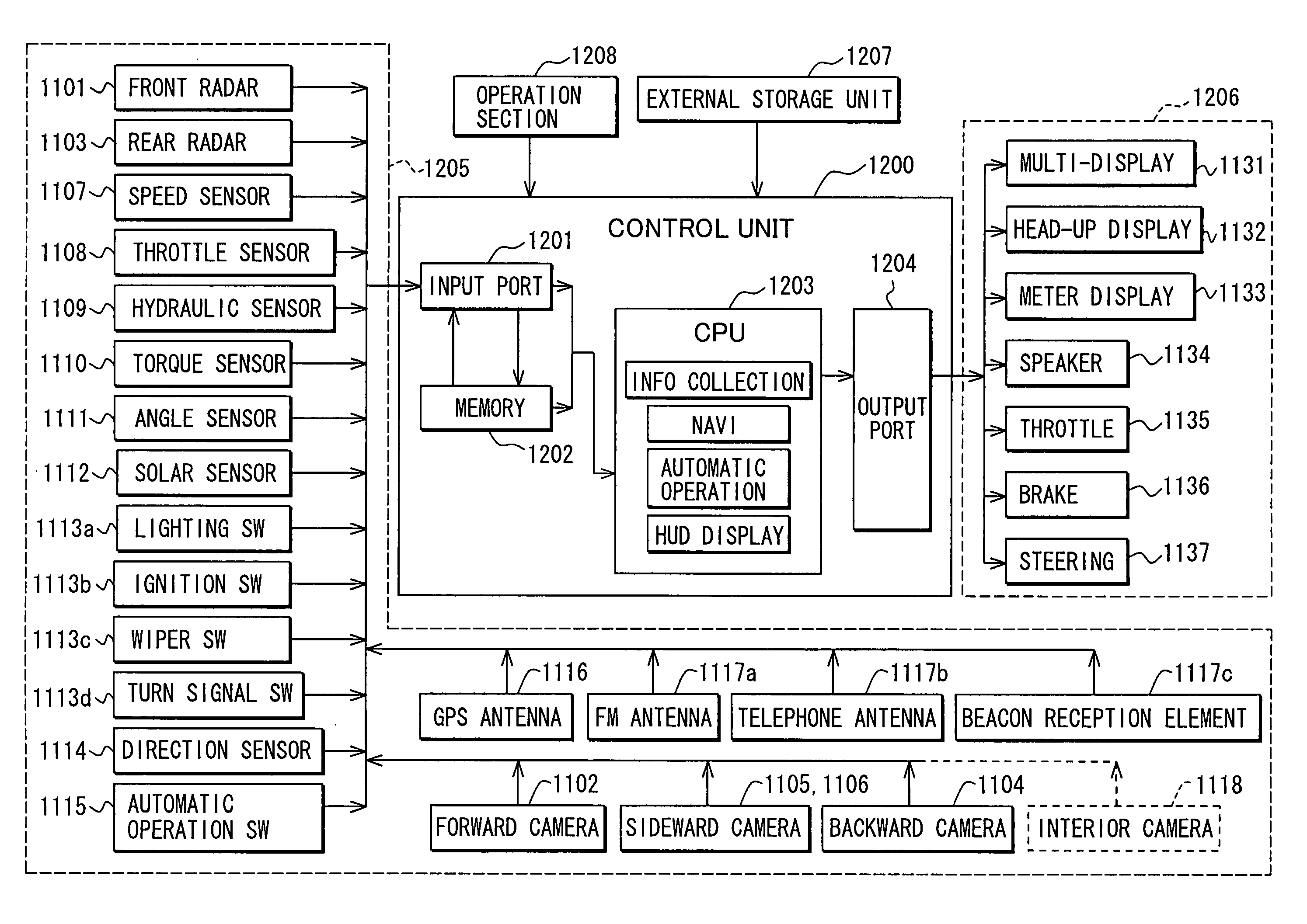 Vehicle information display system