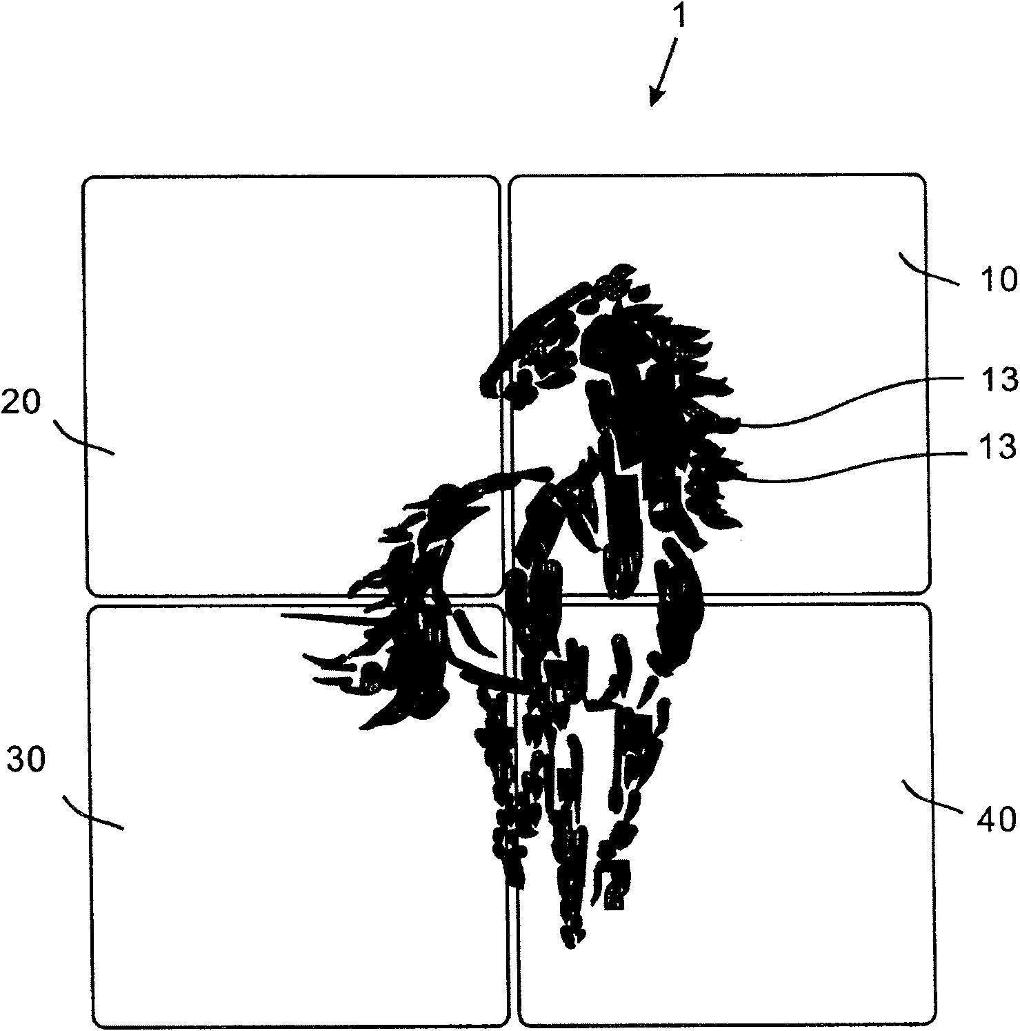 Artistic ceramic tile and manufacture method thereof