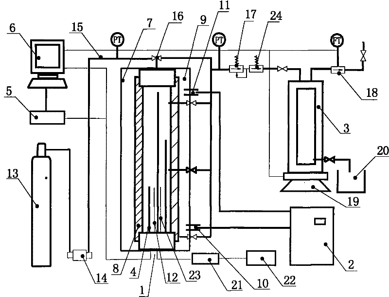 Simulation exploiting experiment device for natural gas hydrate