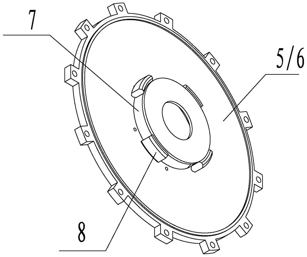 Motor with bearing dismounting auxiliary device