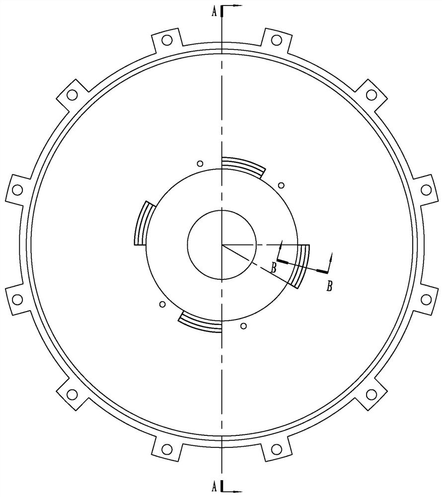 Motor with bearing dismounting auxiliary device