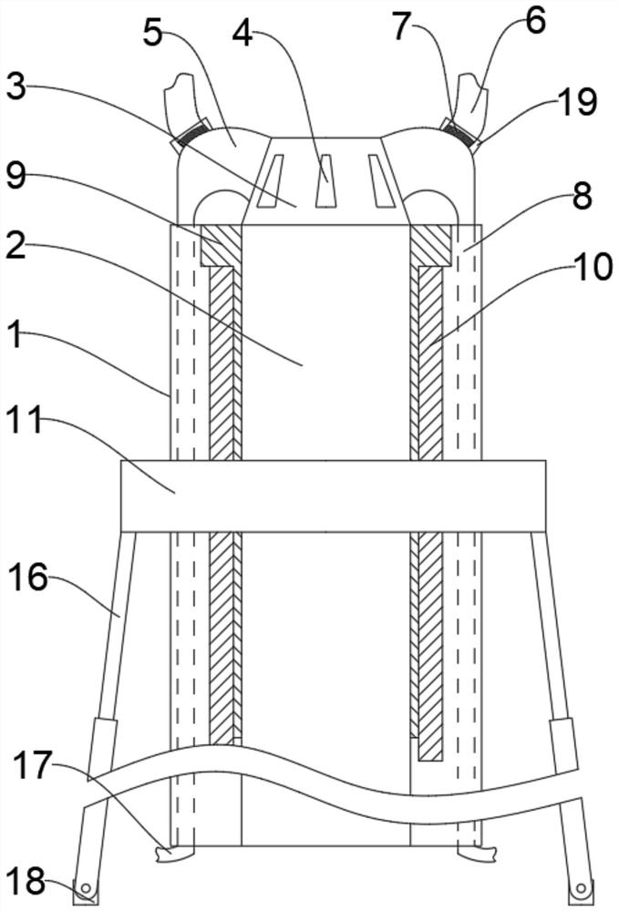 Exhaust pipe of roasting furnace