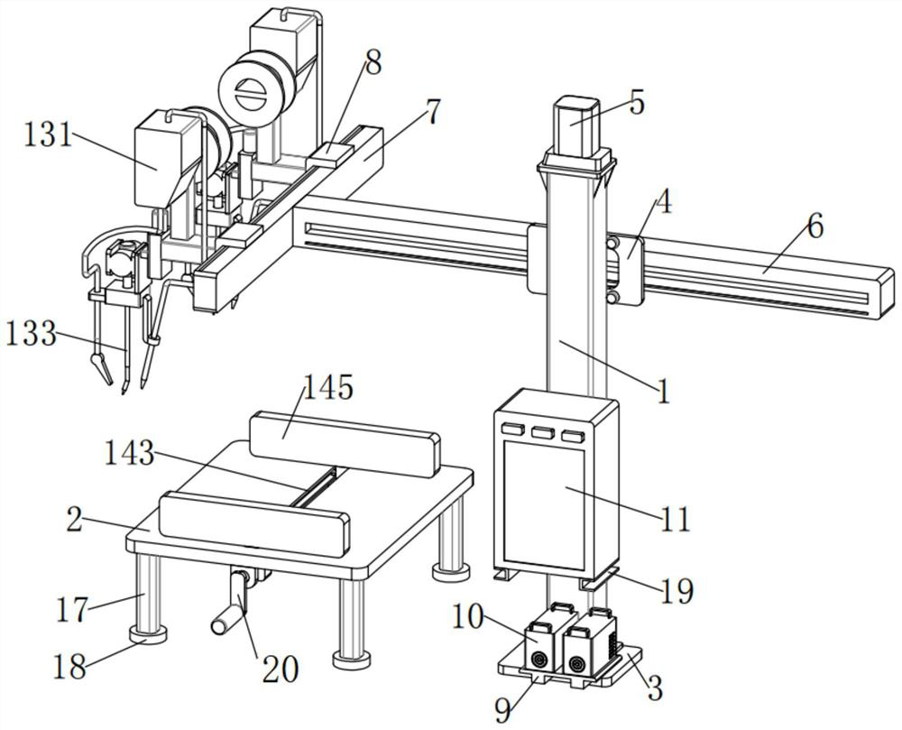 Spherical all-welded ball valve middle channel double-gun submerged arc welding device and welding process