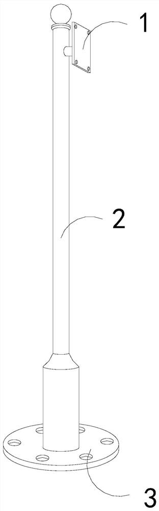 Communication pole for multi-degree-of-freedom directional 5G antenna