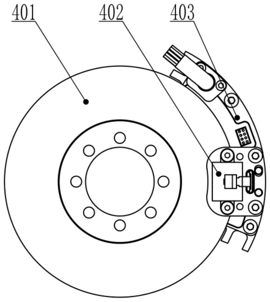Electromagnetic braking cooperation mechanism self-locking navigation inertial unit transposition locking mechanism