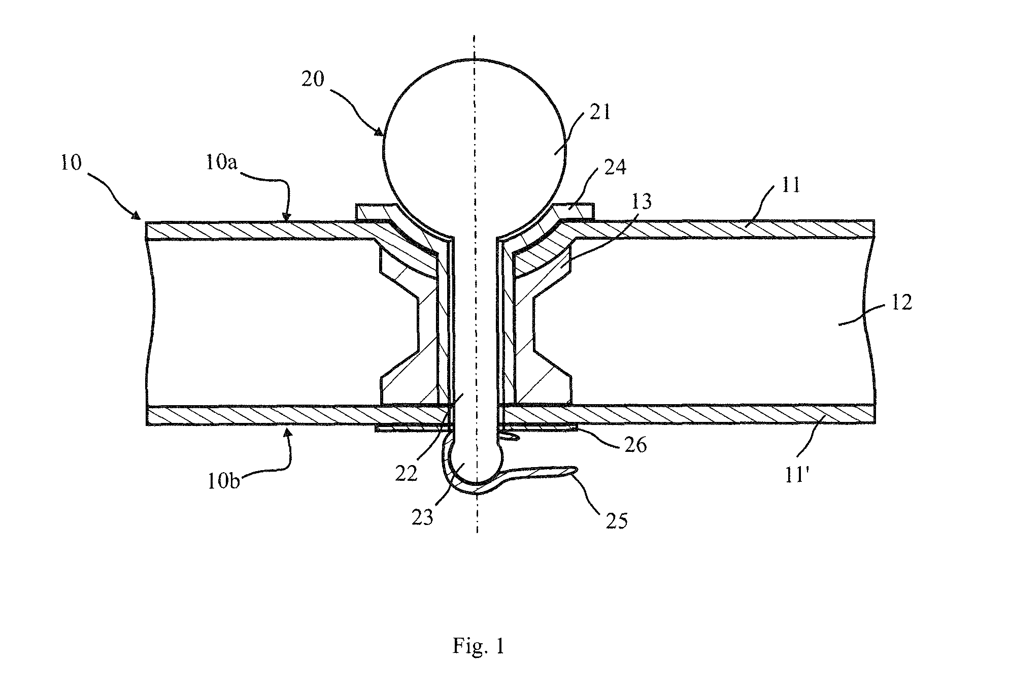 Plastic Component Comprising a Connecting Element