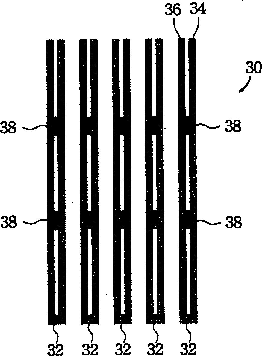 Structure for addressing electrodes in plasma panel display