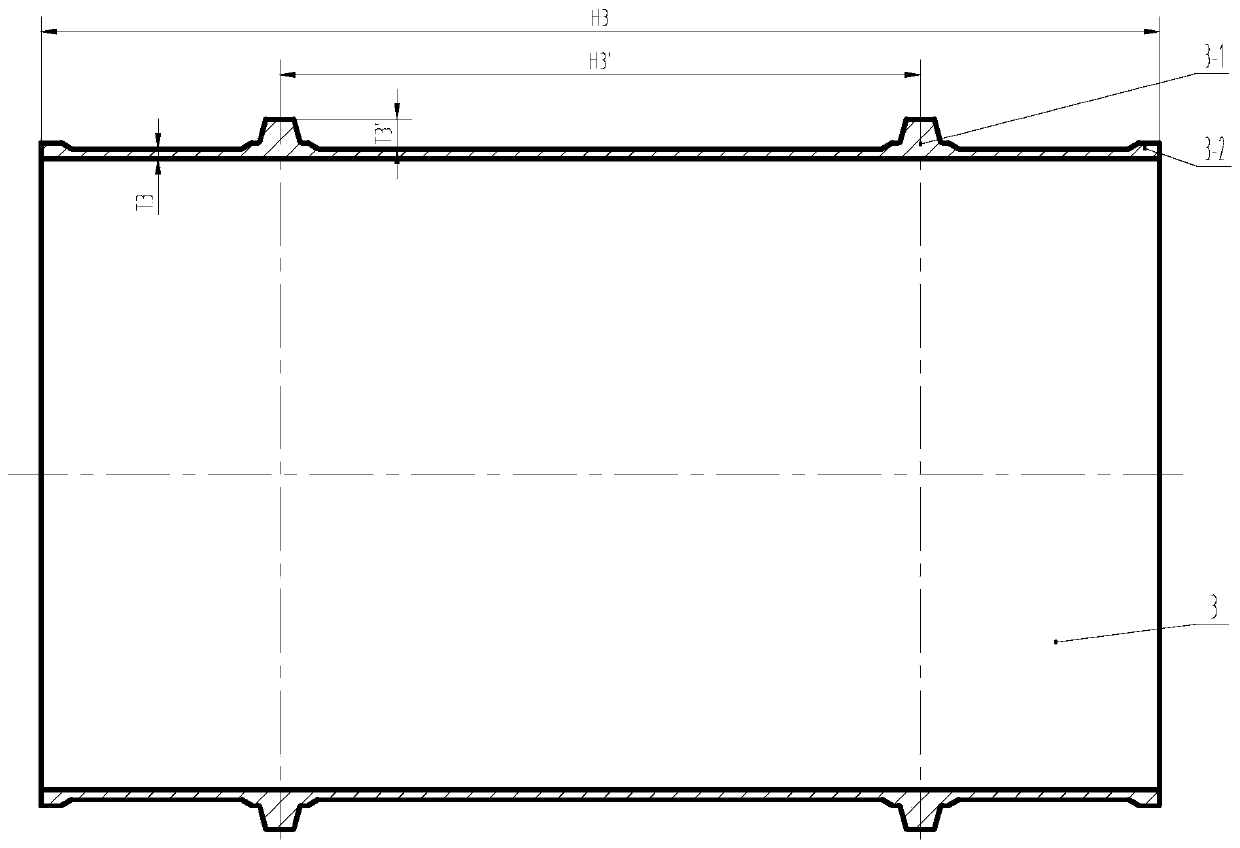 Unfolding and straightening equipment for arc section of thin-walled cylindrical part with outer transverse rib