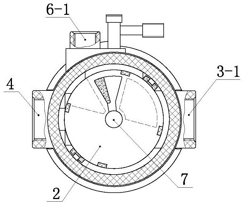 Softening valve with mixed flow function