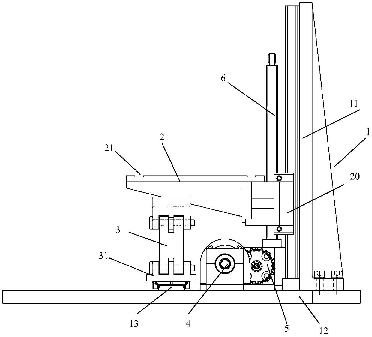 Lifting linkage driving device and control method