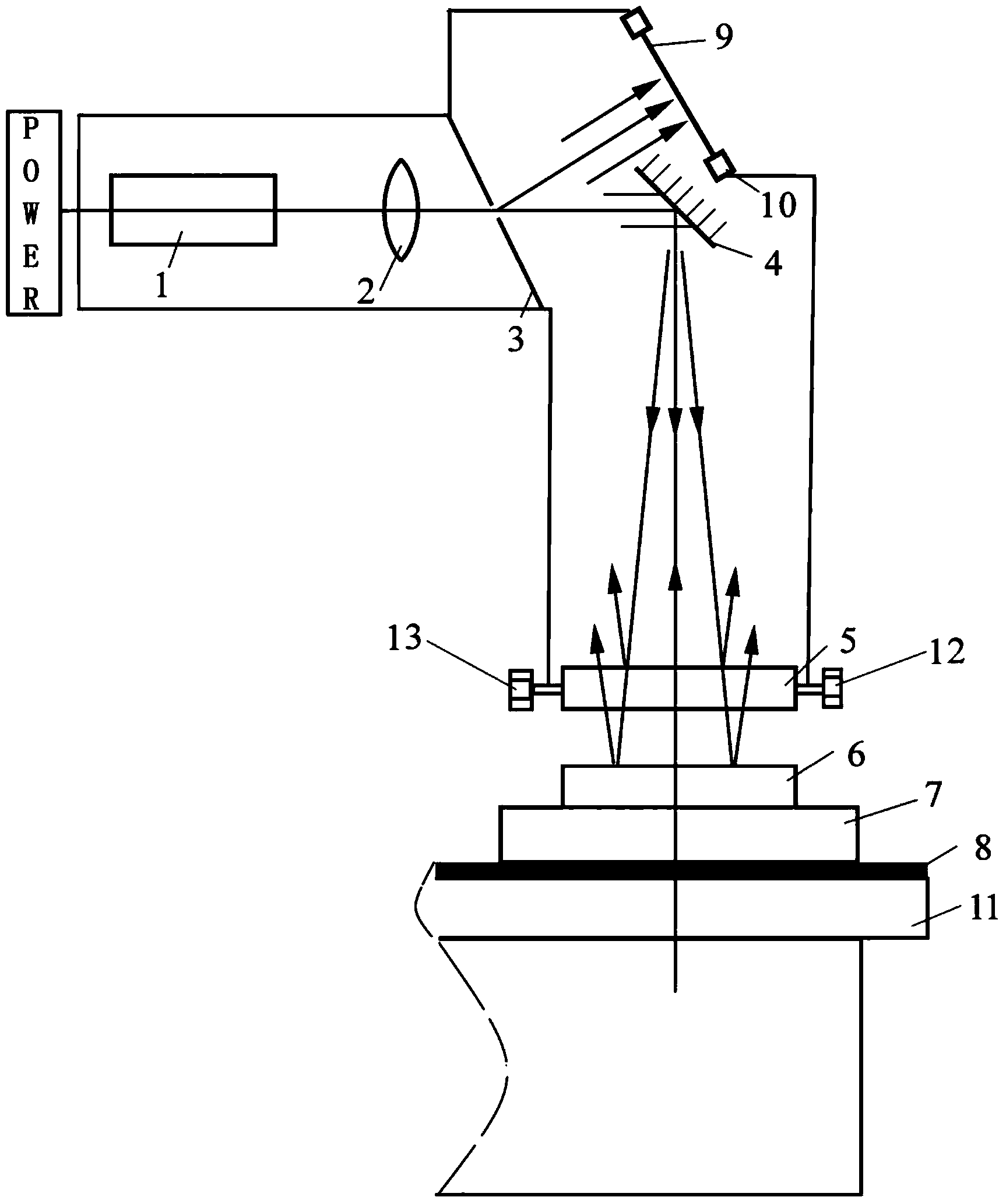 Online testing apparatus for polishing plastic disc of large-scale ring polishing machine