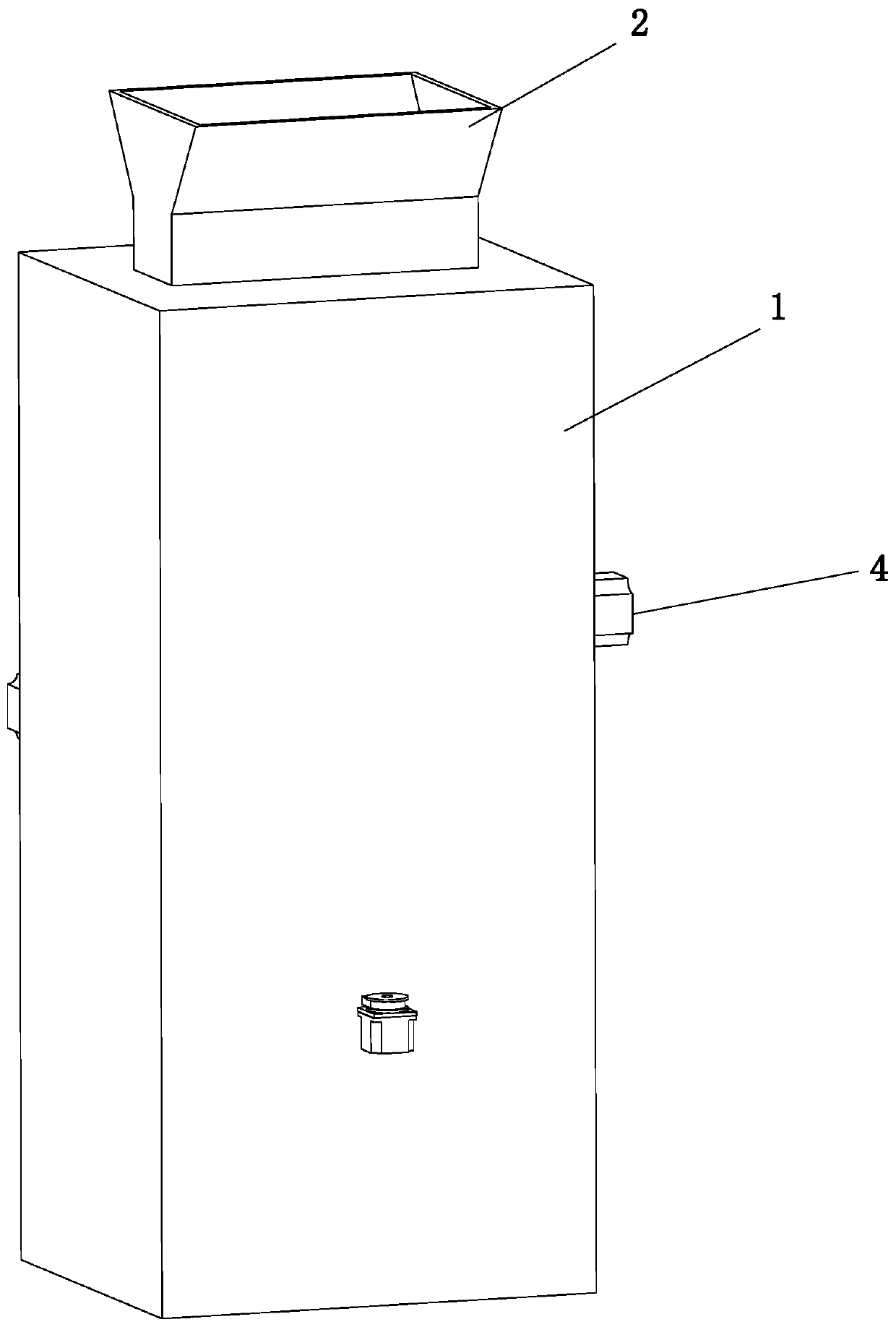 A drug crushing and grinding mechanism