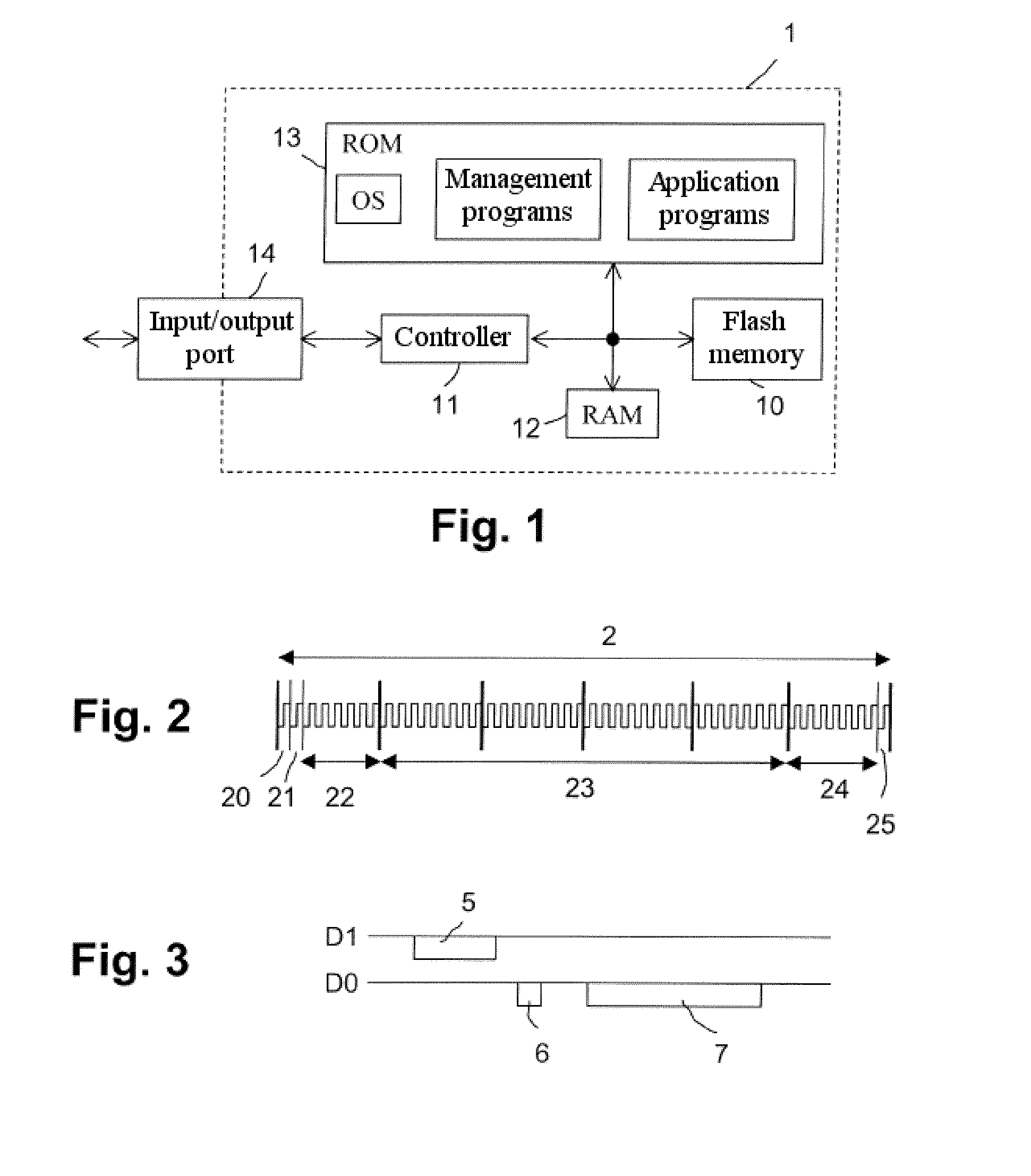Method of passing instructions between a host station and a portable electronic device, and device for implementation