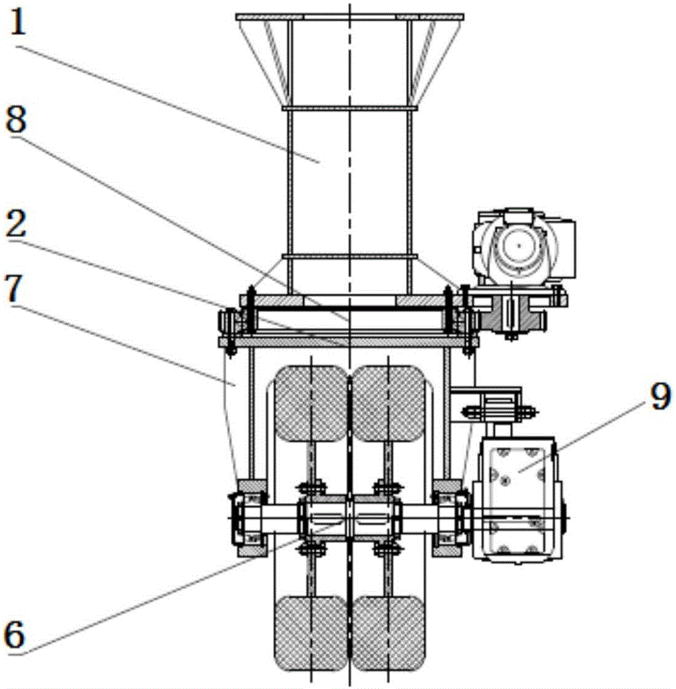 Gantry crane all-dimensional steering device and method