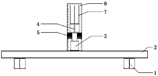 Hydraulic device for demounting steel structure supporting frames