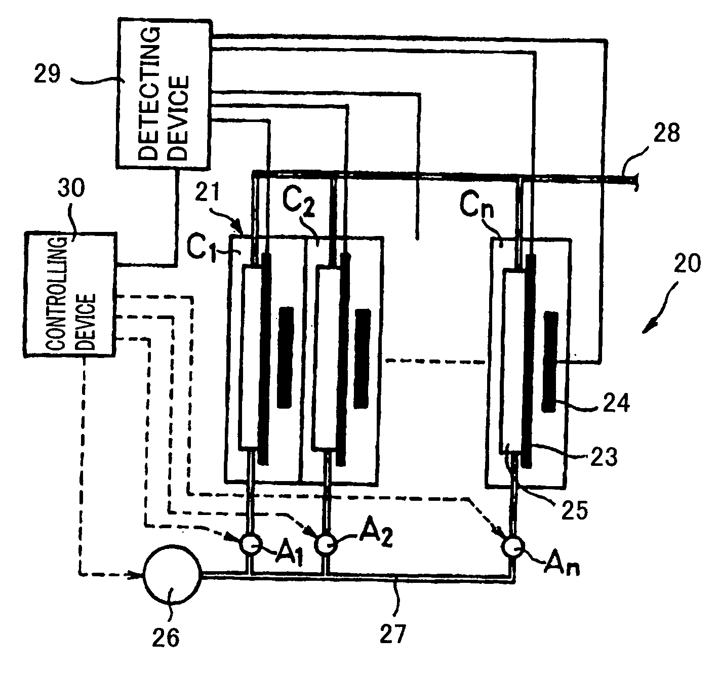 Method of operation fuel cell system and fuel cell system