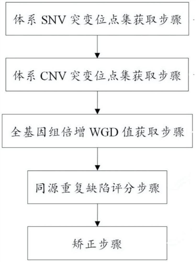 Method and device for correcting homologous recombination repair defect score