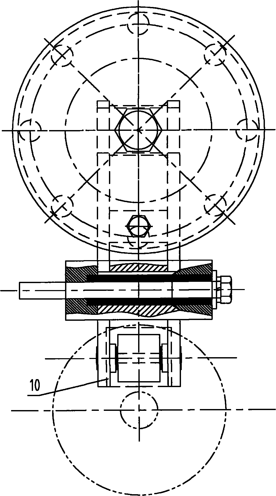 Industrial-mineral electric locomotive anti-lock electromagnetic braking device